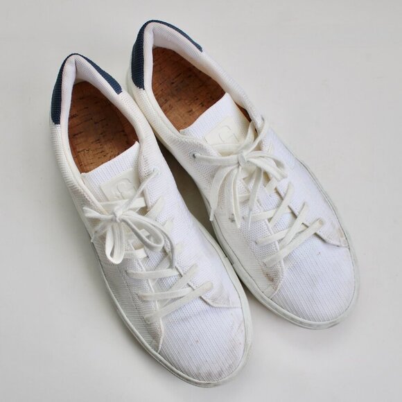 GREATS Men's The Royale Knit 2.0 Sneakers in Classics White & Navy Size 10.5 - Picture 3 of 7